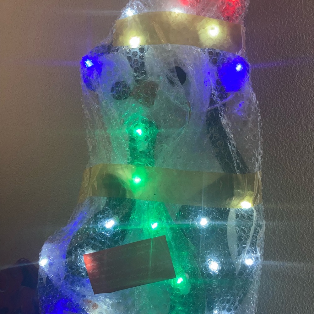 Metal up Christmas penguin